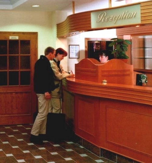 Die Hotelrezeption