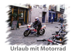 Urlaub mit dem Motorrad, Biker in Brotterode